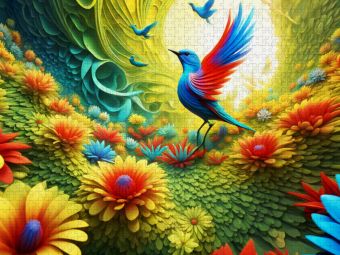Produktbild: CALVENDO Puzzle Ein Motiv aus dem Kalender Vier Jahreszeiten Fraktale | 2000 Teile Lege-Gr&ouml;&szlig;e 90x67cm Foto-Puzzle f&uuml;r gl&uuml;ckliche Stunden