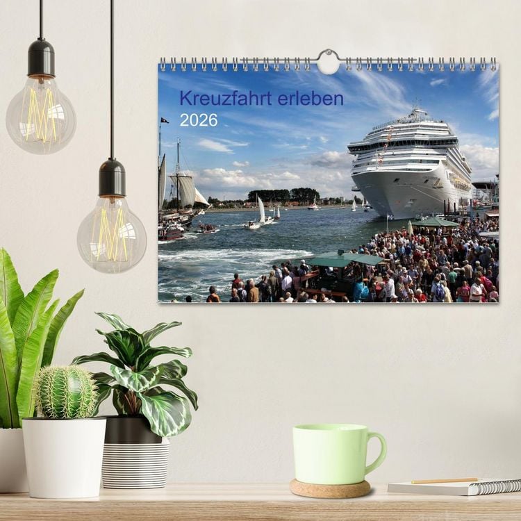 Produktbild: Kreuzfahrt erleben (Wandkalender 2026 DIN A4 quer), CALVENDO Monatskalender