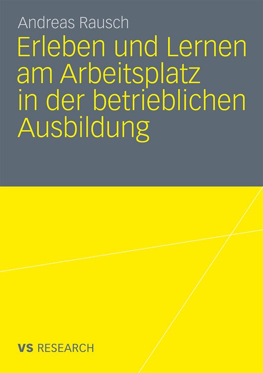 Produktbild: Erleben und Lernen am Arbeitsplatz in der betrieblichen Ausbildung