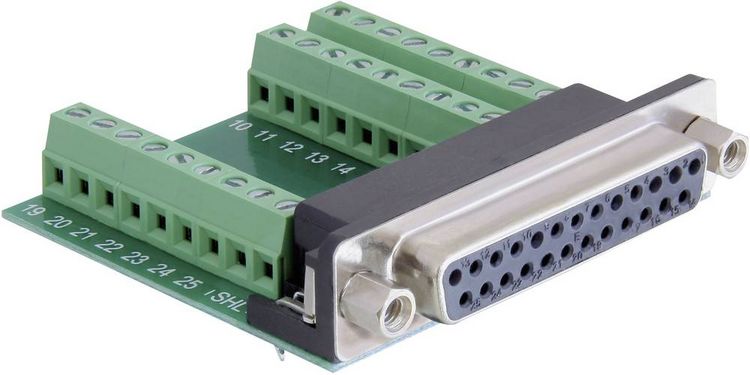Produktbild: Delock 65317 D-SUB Buchsenleiste 180&deg; Polzahl: 25, 27 1St.
