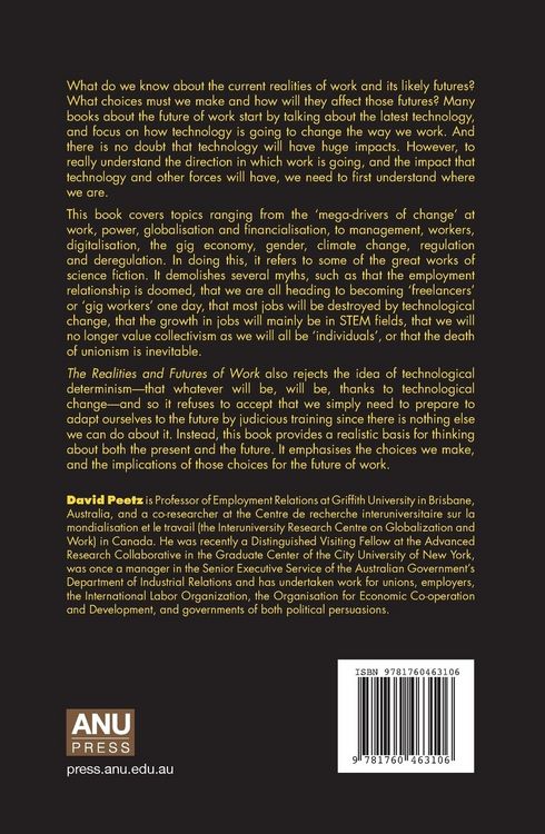 Produktbild: The Realities and Futures of Work