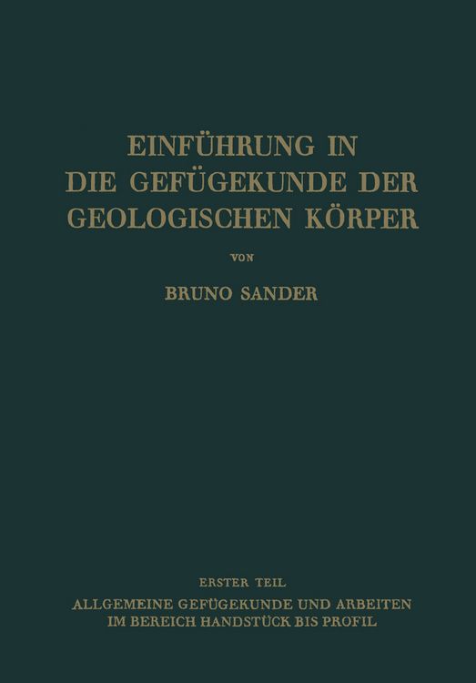 Produktbild: Einf&uuml;hrung in die Gef&uuml;gekunde der Geologischen K&ouml;rper