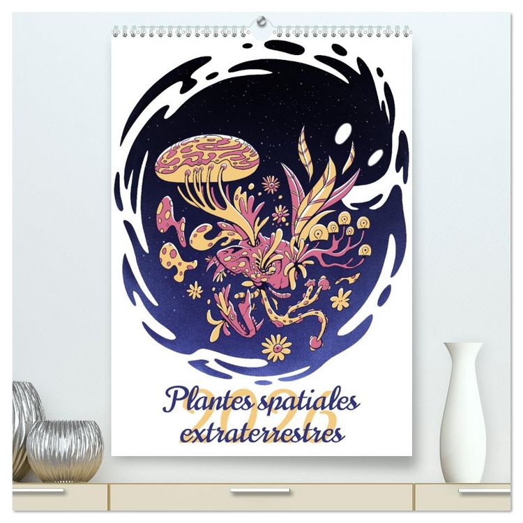 Produktbild: Plantes spatiales extraterrestres (Calendrier mural 2026 DIN A2 horizontal) calendrier de bureau