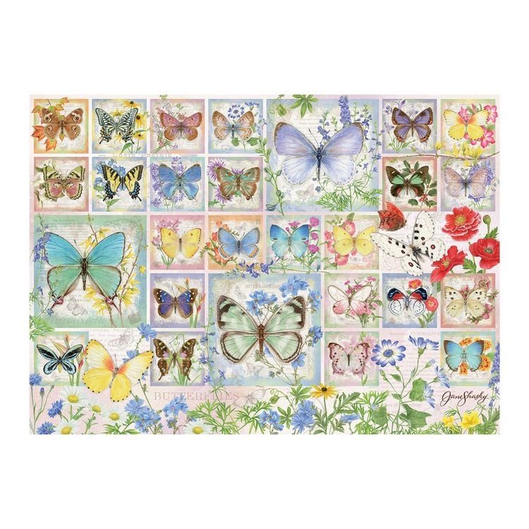 Produktbild: Cobble Hill Collage mit Schmetterlingen 500 Teile