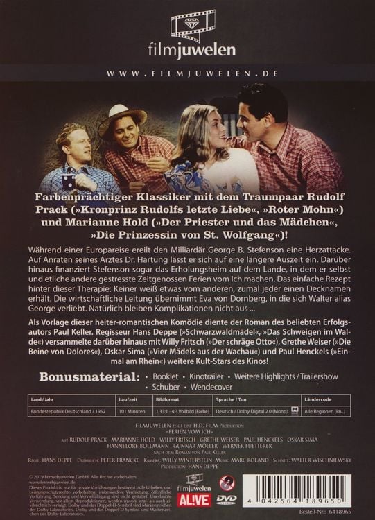 Produktbild: Ferien vom Ich (Filmjuwelen)
