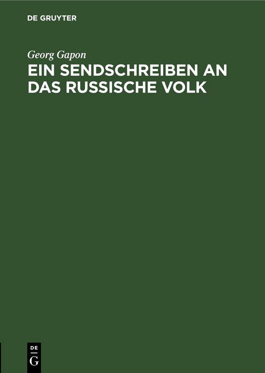 Produktbild: Ein Sendschreiben an das russische Volk