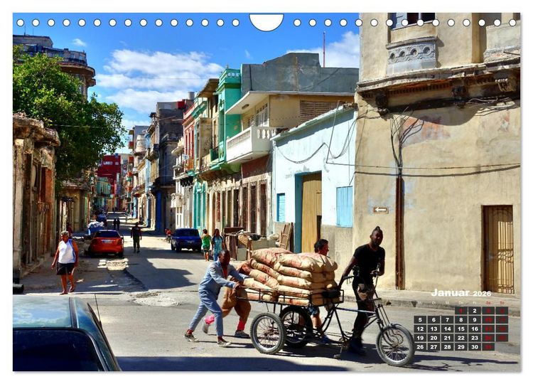 Produktbild: Lastenr&auml;der in Havanna (Wandkalender 2026 DIN A4 quer), CALVENDO Monatskalender