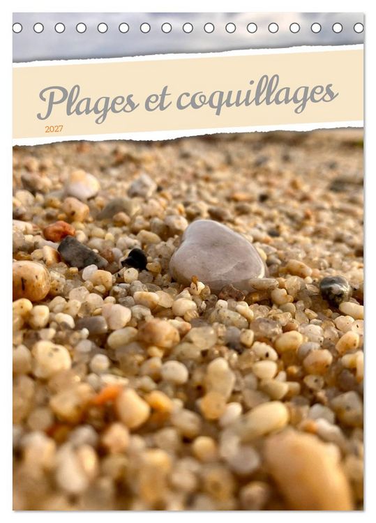 Produktbild: Plages et coquillages (Calendrier de bureau 2027 DIN A5 horizontal), CALVENDO calendrier mensuel