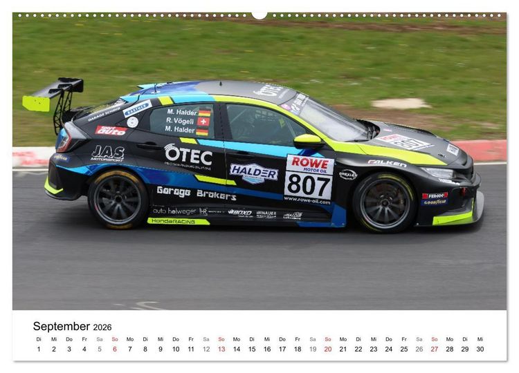 Produktbild: VLN Langstrecken Meisterschaft (Wandkalender 2026 DIN A2 quer), CALVENDO Monatskalender