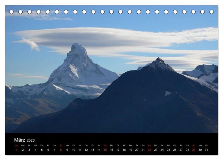 Produktbild: Faszination Matterhorn (Tischkalender 2026 DIN A5 quer), CALVENDO Monatskalender