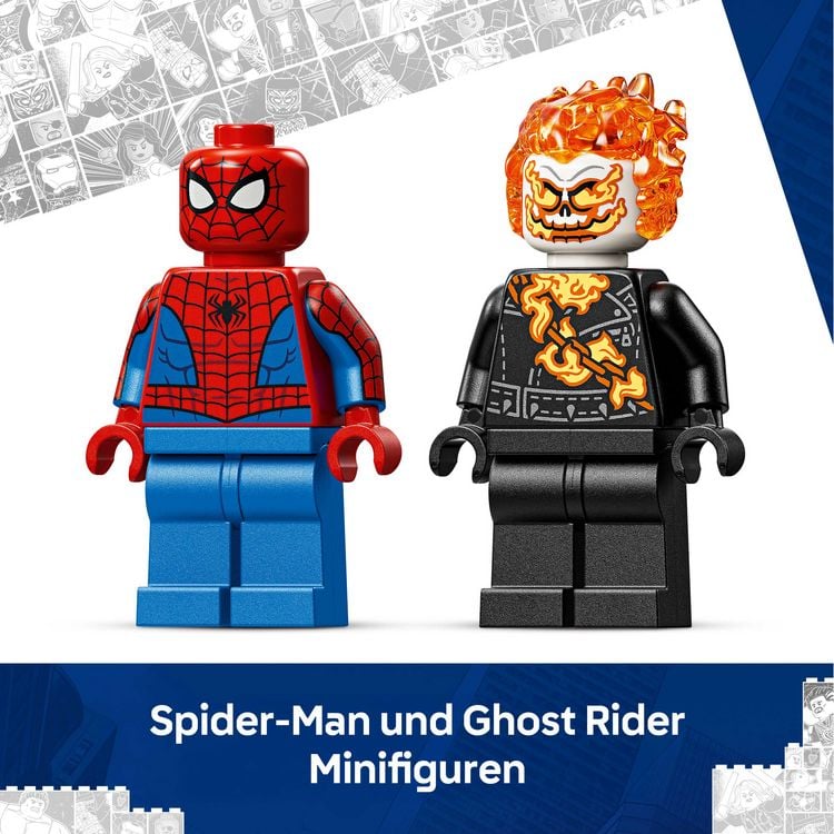 Produktbild: LEGO 76335 Marvel Spider-Man vs. Ghost Rider auf seinem Motorrad, Spiel
