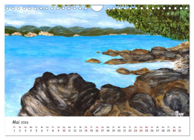 Produktbild: Urlaubsstimmung f&uuml;r das ganze Jahr (Wandkalender 2026 DIN A4 quer), CALVENDO Monatskalender