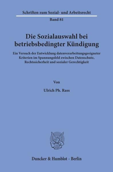 Produktbild: Die Sozialauswahl bei betriebsbedingter K&uuml;ndigung.