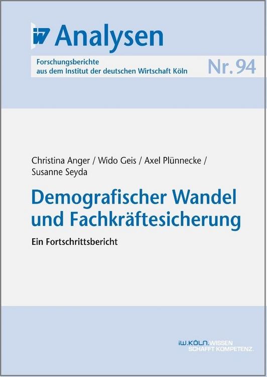 Produktbild: Demografischer Wandel und Fachkr&auml;ftesicherung