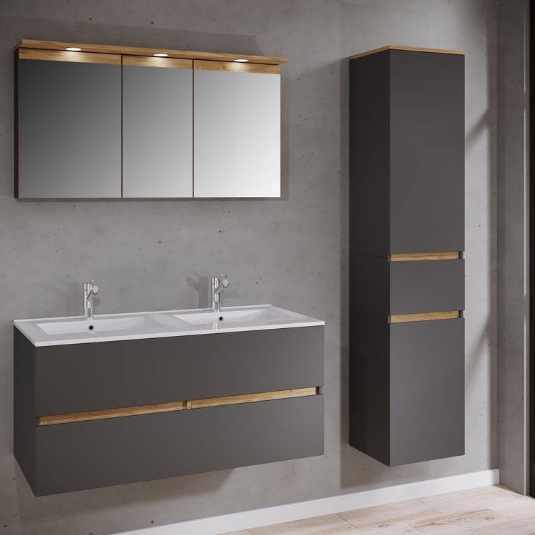 Produktbild: 4-tlg. Badm&ouml;bel-Set mit Waschbecken Cosila-I 111cm