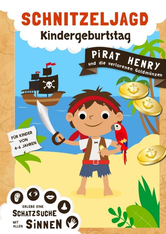 Produktbild: Piraten Schnitzeljagd f&uuml;r Kindergeburtstag - Schatzsuche mit allen Sinnen