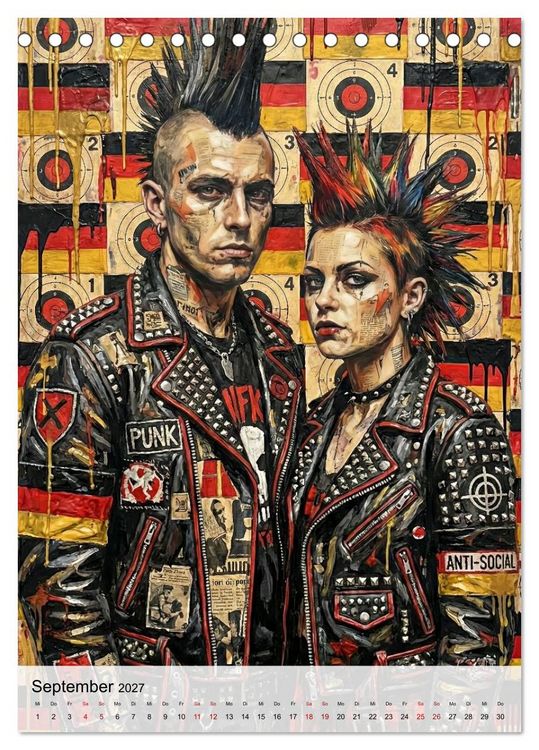Produktbild: Punk 76 (Tischkalender 2027 DIN A5 hoch), CALVENDO Monatskalender