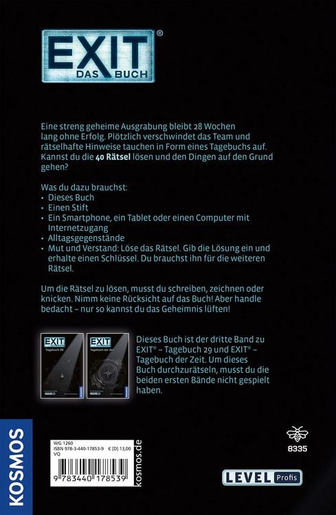 Produktbild: EXIT&reg; - Das Buch. Tagebuch der Ewigkeit