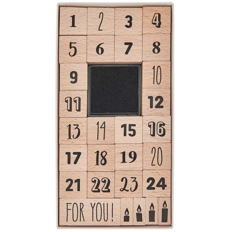 Produktbild: Stempelset Adventskalenderzahlen 29 Stk
