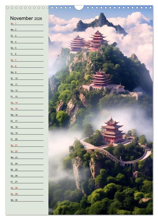 Produktbild: Von oben und unten (Wandkalender 2026 DIN A3 hoch), CALVENDO Monatskalender