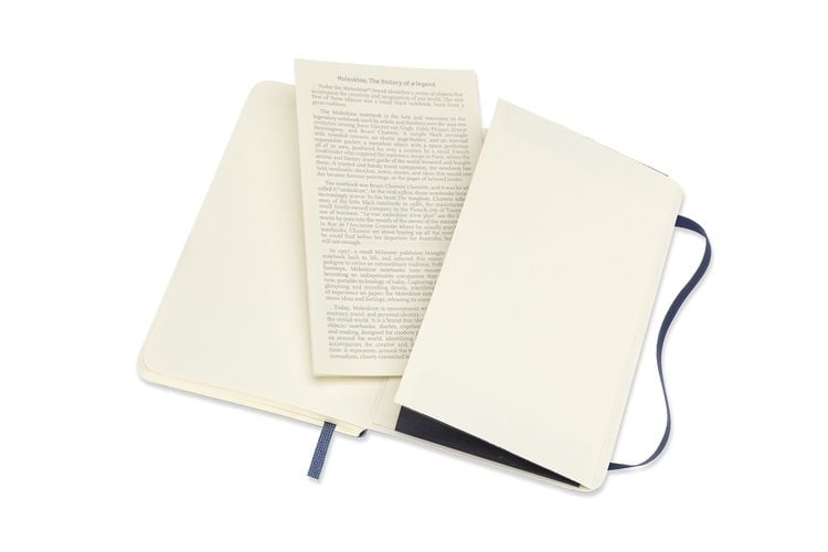 Produktbild: MOLESKINE NOTIZBUCH P/A6, BLANKO, SOFT COVER, SAPHIR