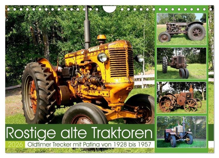 Produktbild: Rostige alte Traktoren (Wandkalender 2026 DIN A4 quer), CALVENDO Monatskalender