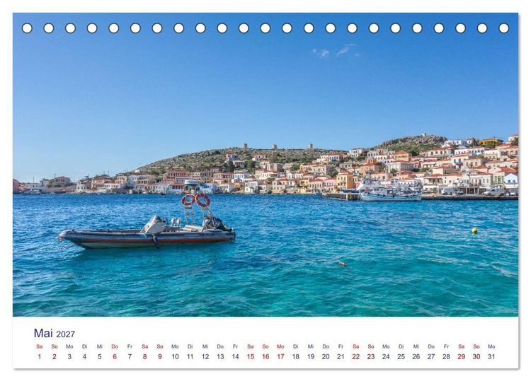Produktbild: Insel Chalki (Tischkalender 2027 DIN A5 quer), CALVENDO Monatskalender