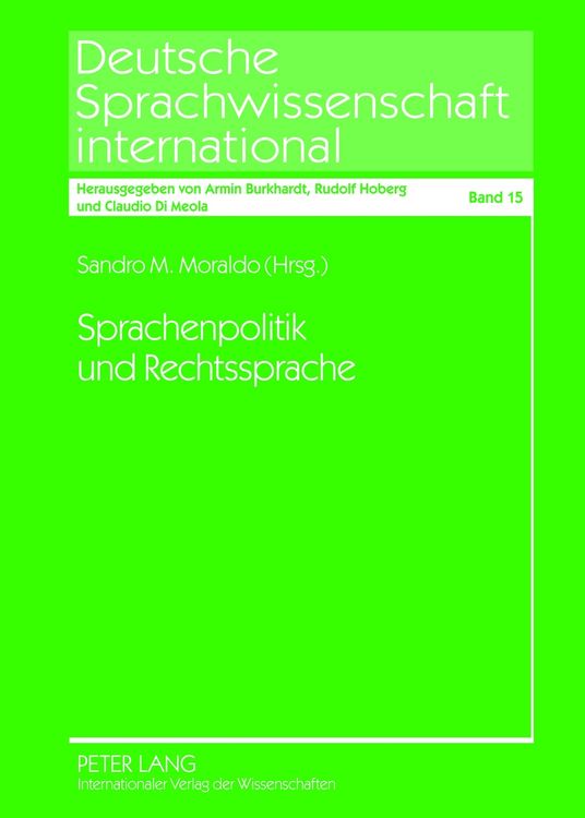 Produktbild: Sprachenpolitik und Rechtssprache