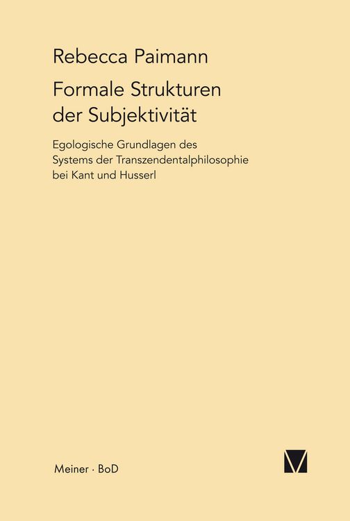 Produktbild: Formale Strukturen der Subjektivit&auml;t