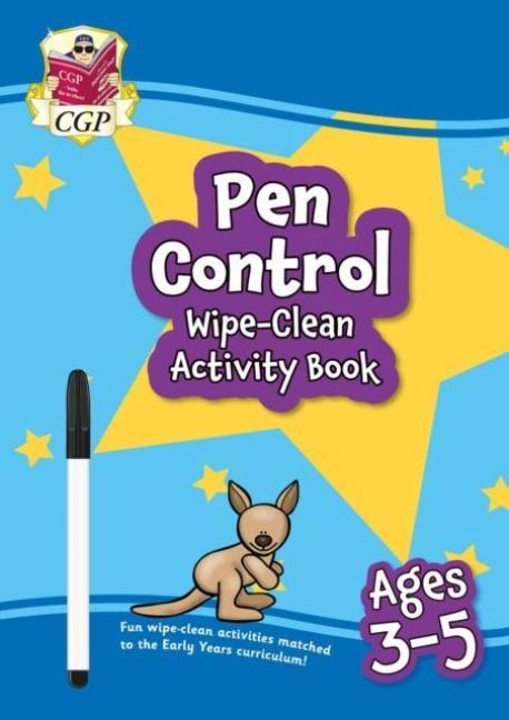 Produktbild: Pen Control Wipe-Clean Activity Book for Ages 3-5 (with pen)