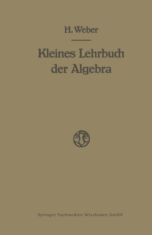 Produktbild: Lehrbuch der Algebra