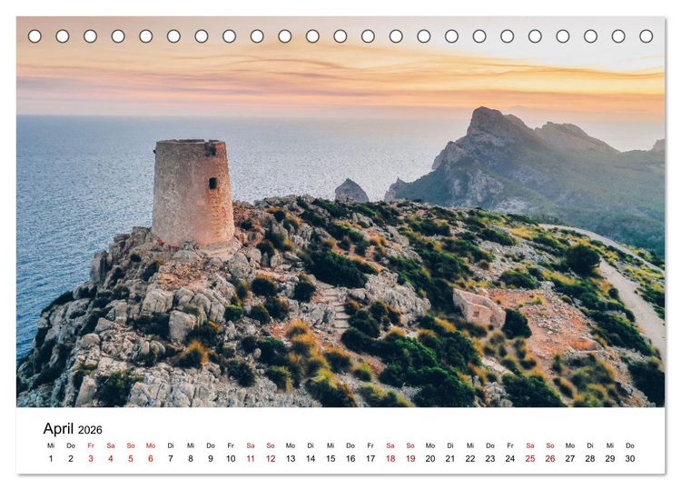 Produktbild: Halbinsel Formentor - Mallorcas n&ouml;rdliche Halbinsel (Tischkalender 2026 DIN A5 quer), CALVENDO Monatskalender