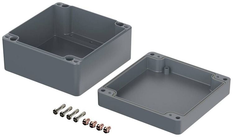 Produktbild: Bopla EUROMAS A 127 01127000 Industrie-Geh&auml;use 180 x 180 x 101 Aluminium Silber-Grau (RAL 7001) 1 St.