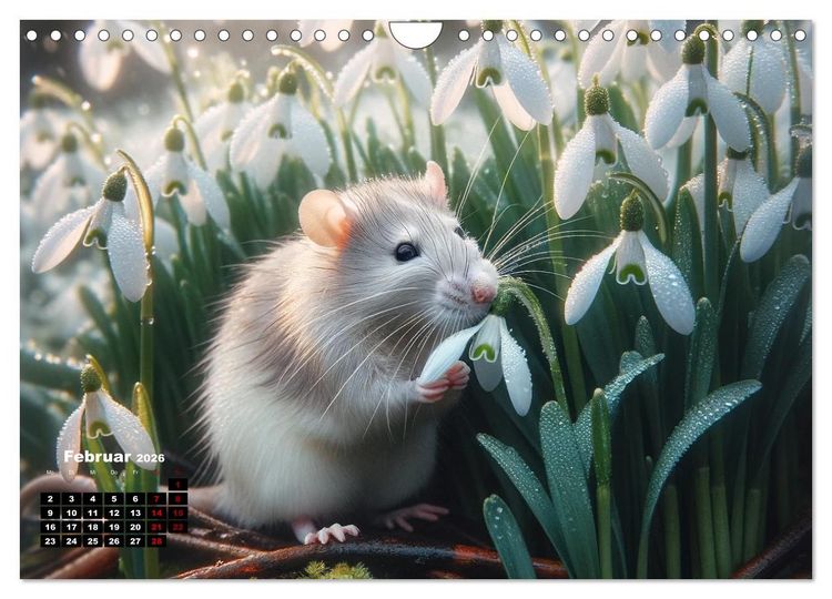 Produktbild: Lustige Ratten (Wandkalender 2026 DIN A4 quer), CALVENDO Monatskalender