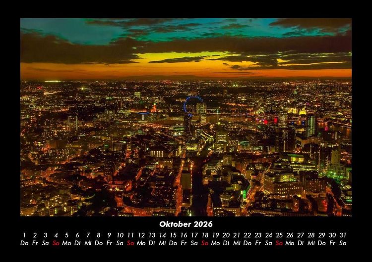 Produktbild: London 2026 Fotokalender DIN A3