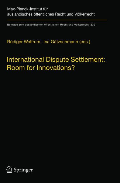 Produktbild: International Dispute Settlement: Room for Innovations?