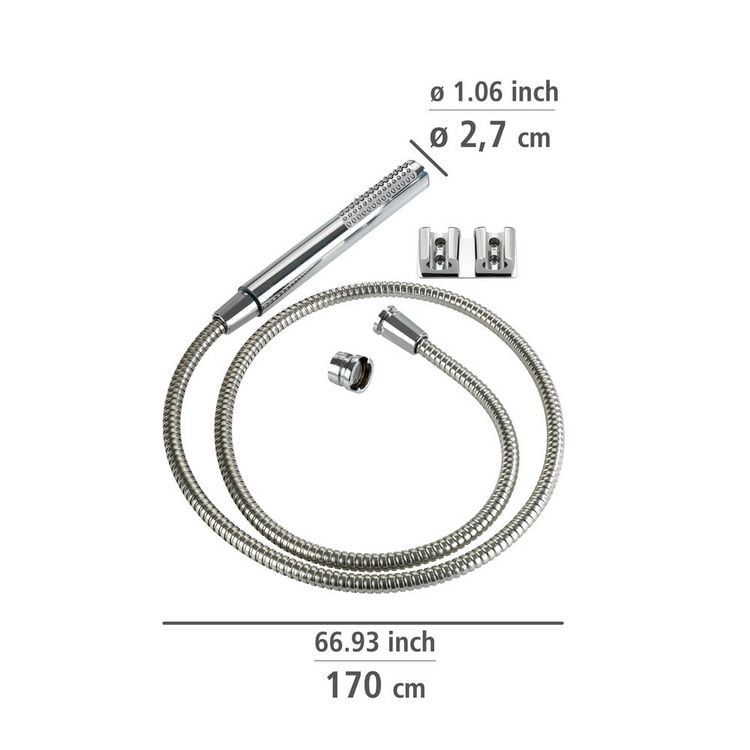 Produktbild: Waschbeckenbrause mit Duo Haken, mit Easy-Clip Schiebefunktion