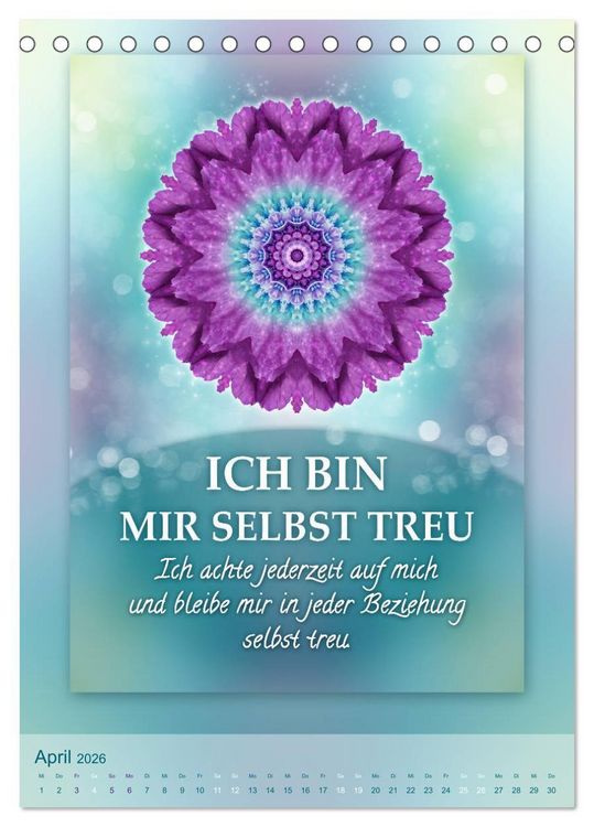 Produktbild: ICH BIN Licht und Liebe - Kalender (Tischkalender 2026 DIN A5 hoch), CALVENDO Monatskalender
