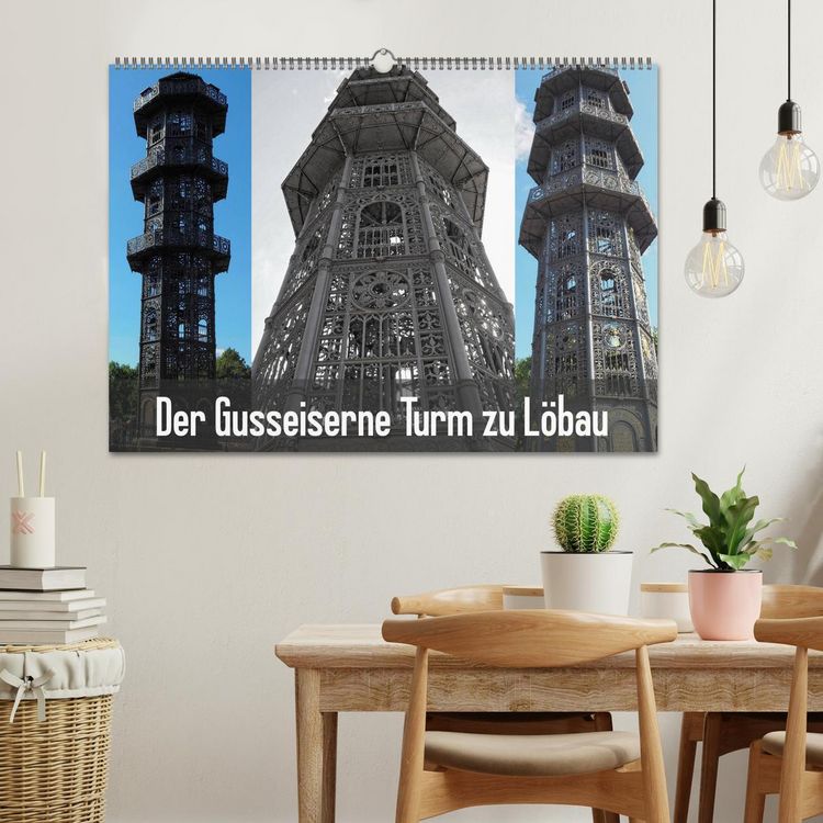 Produktbild: Der Gusseiserne Turm zu L&ouml;bau (Wandkalender 2026 DIN A2 quer), CALVENDO Monatskalender