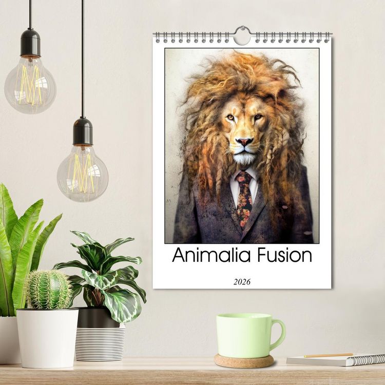 Produktbild: Animalia Fusion (Wall Calendar 2026 DIN A4 portrait), CALVENDO 12 Month Wall Calendar