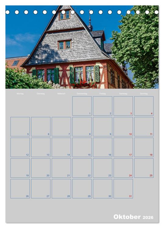Produktbild: ELTVILLE &ndash; Wein-, Sekt- und Rosenstadt am Rhein (Tischkalender 2026 DIN A5 hoch), CALVENDO Monatskalender