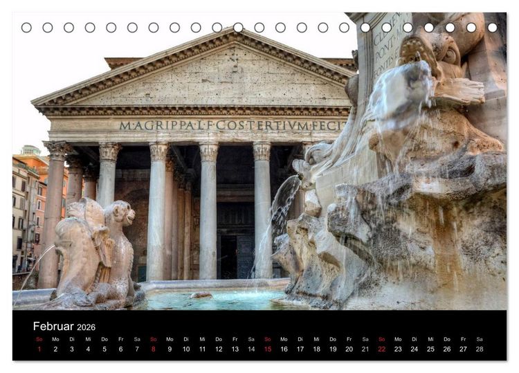 Produktbild: Rom (Tischkalender 2026 DIN A5 quer), CALVENDO Monatskalender