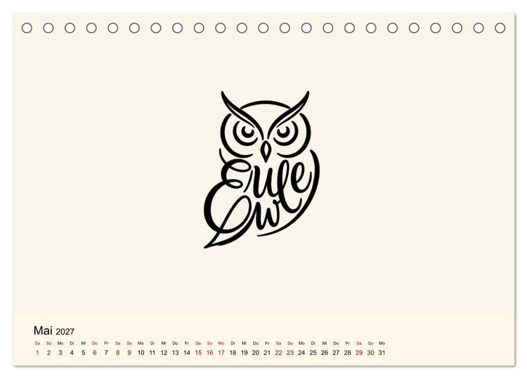 Produktbild: Buchstabentiere (Tischkalender 2027 DIN A5 quer), CALVENDO Monatskalender