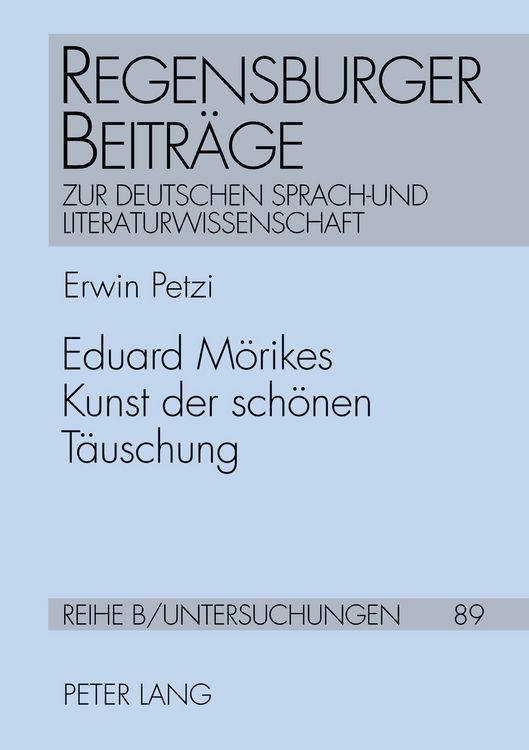 Produktbild: Eduard M&ouml;rikes Kunst der sch&ouml;nen T&auml;uschung