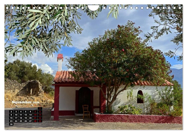 Produktbild: Kapellen und Kirchen auf Kreta (Wandkalender 2026 DIN A4 quer), CALVENDO Monatskalender