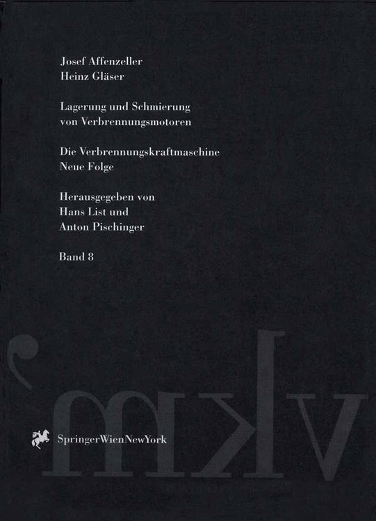 Produktbild: Lagerung und Schmierung von Verbrennungsmotoren