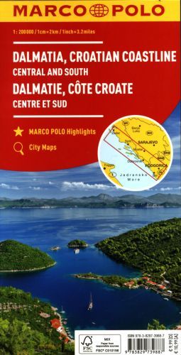 Produktbild: MARCO POLO Karte HR Dalmatien, Kroatische K&uuml;ste 1: 200 000