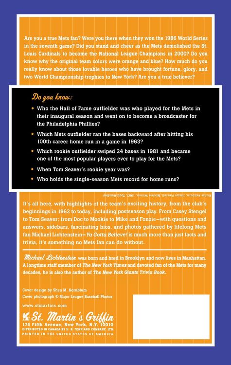 Produktbild: Mets Fan Book