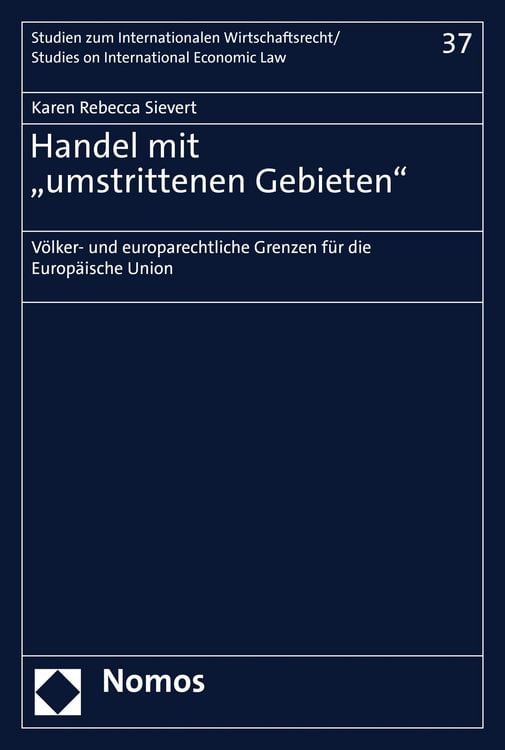 Produktbild: Handel mit "umstrittenen Gebieten"