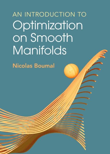 Produktbild: An Introduction to Optimization on Smooth Manifolds